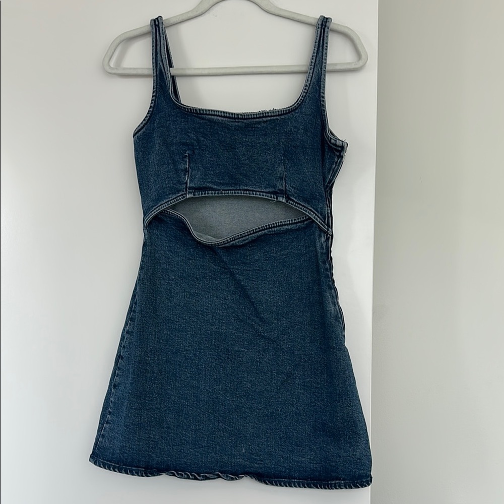 Zara Blue Denim Mini Dress
